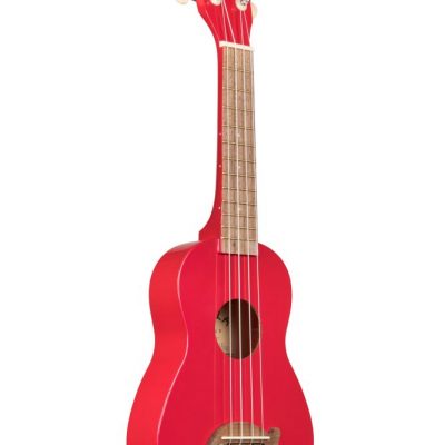 KALA - Ukulele Soprano Dolphin - Candy Apple Red - C/borsa