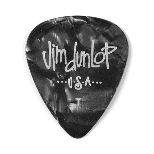 Dunlop 483P#02 Black Perloid - Thin