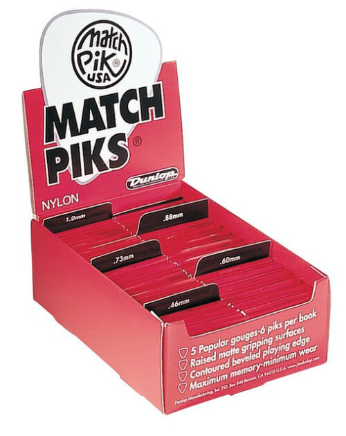 Dunlop 448R.73 Match Piks Nylon Medium Gray .73mm