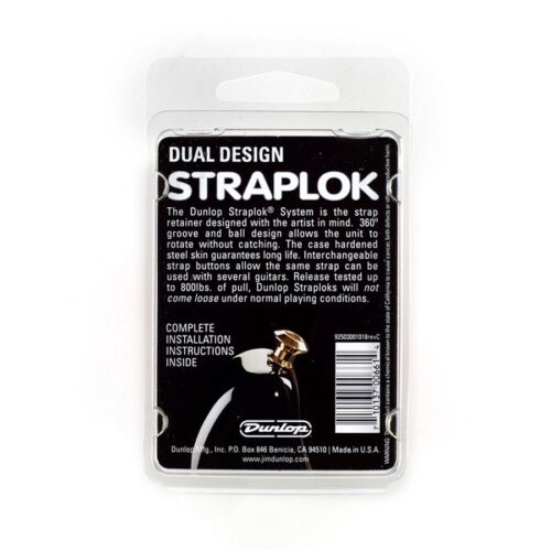 Dunlop SLS1033BK Straplok Dual Design Strap Retainer System