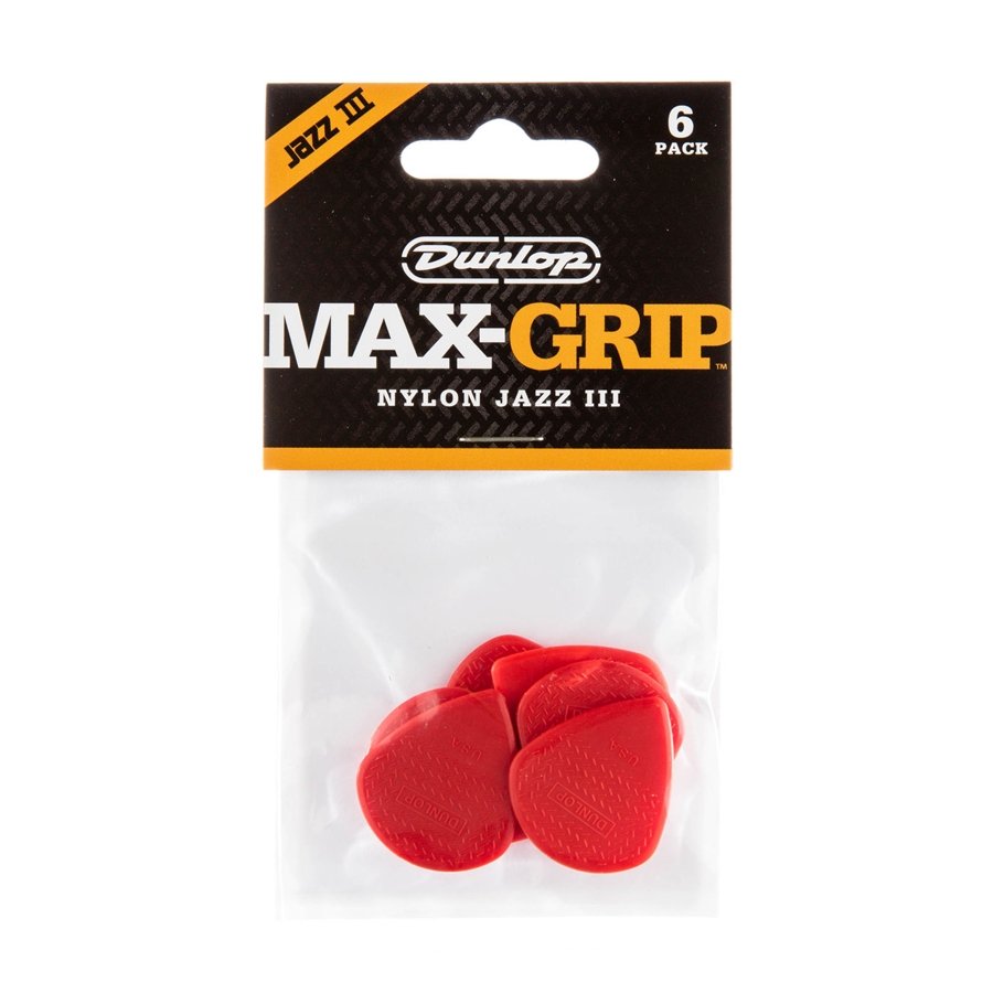 Dunlop 471P3N Max-Grip Jazz III Red Nylon