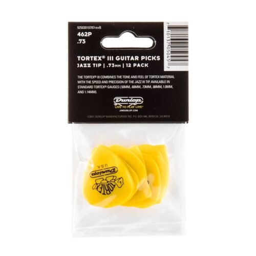 Dunlop 462P Tortex III Yellow .73