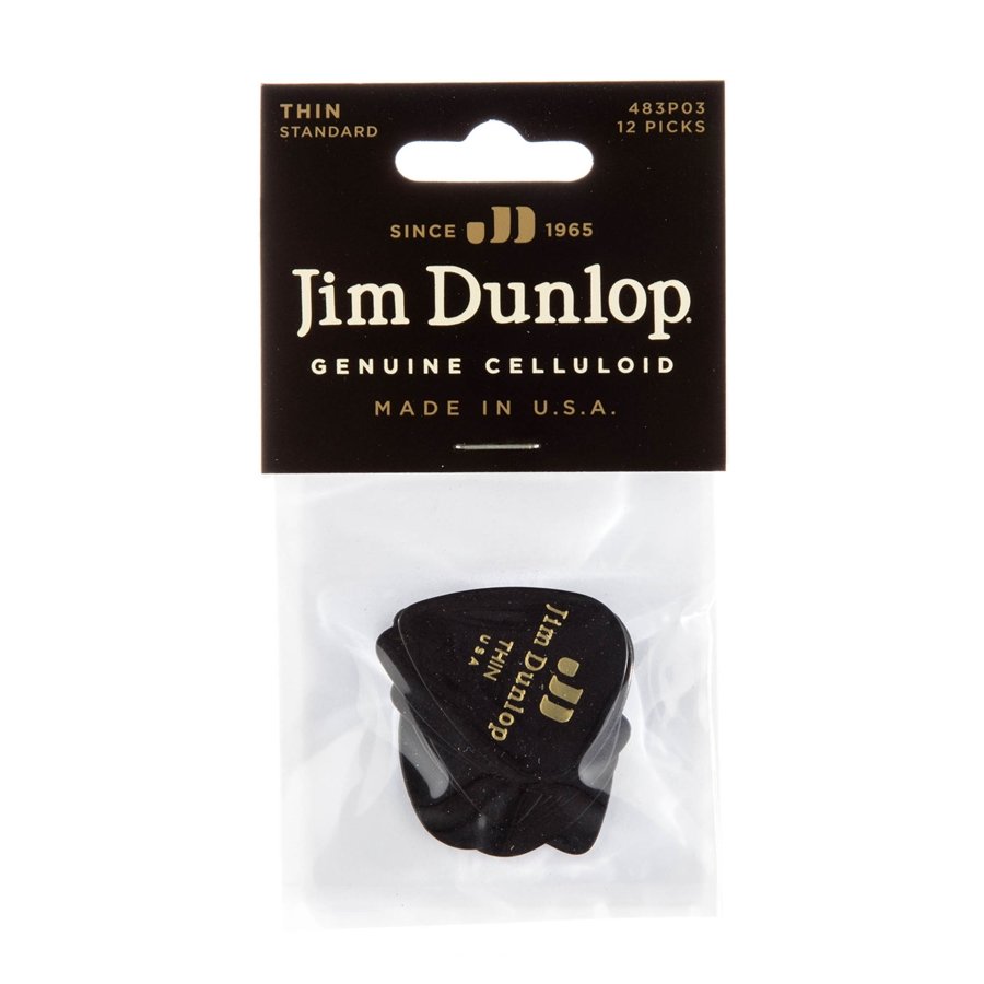 Dunlop 483P#03 Black Classic - Thin