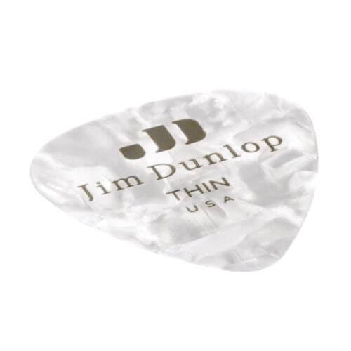 Dunlop 483P#04 White Perloid - Thin