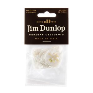 Dunlop 483P#04 White Perloid - Medium
