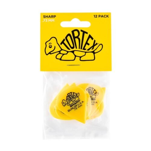 Dunlop 412P Tortex Sharp Yellow .73