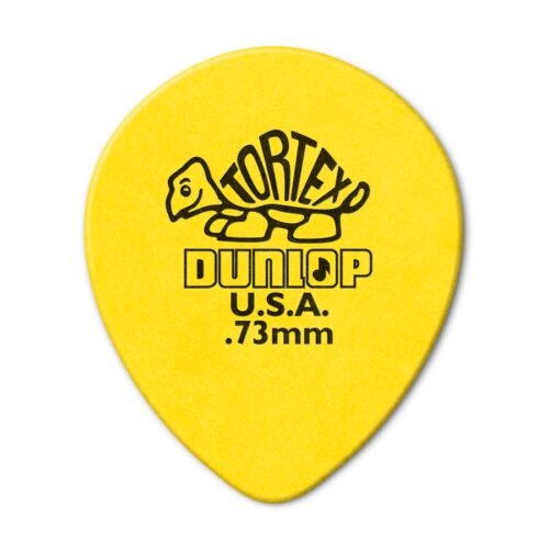 Dunlop 413R Tortex Tear Drop Yellow .73