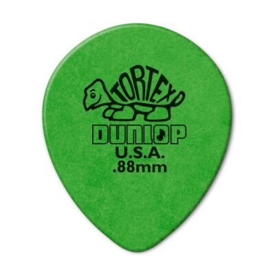 Dunlop 413R Tortex Tear Drop Green .88