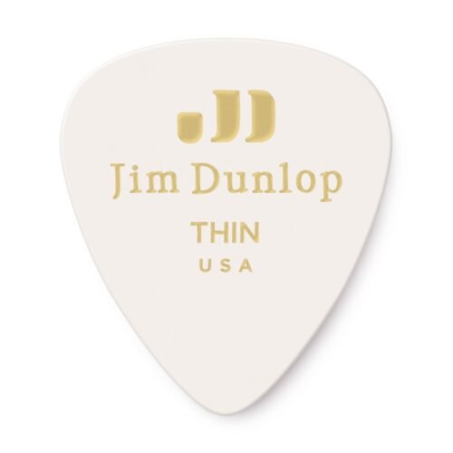 Dunlop 483R#01 White Classic - Thin