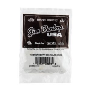 Dunlop 483R#01 White Classic - Medium