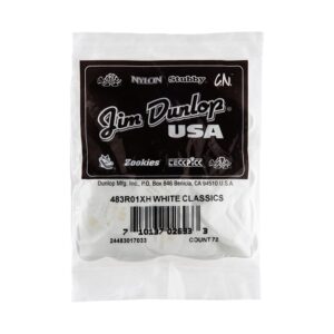 Dunlop 483R#01 White Classic - Extra Heavy