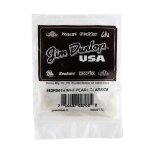 Dunlop 483R#04 White Perloid - Thin