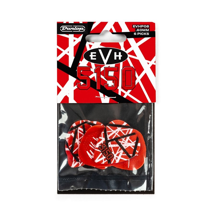 Dunlop EVHP08 EVH 5150 Plettri Max Grip 0.60 mm 6/Player