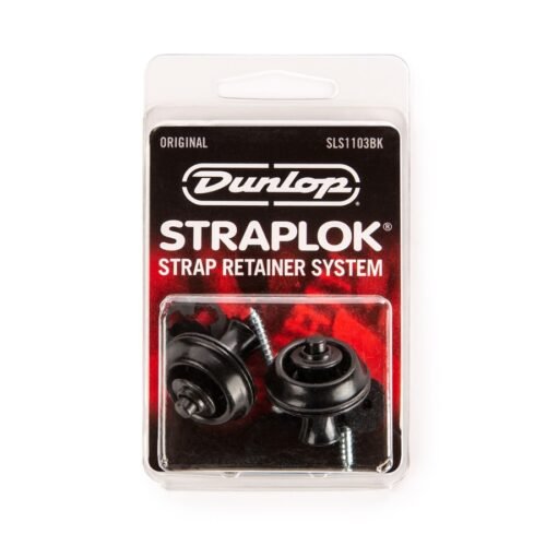 Dunlop SLS1103BK Straplok Original Strap Retainer System