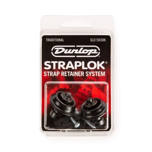 Dunlop SLS1503BK Straplok Traditional Strap Retainer System