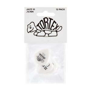 Dunlop 478P.073 TORTEX WHITE JAZZ III