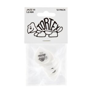 Dunlop 478P.100 TORTEX WHITE JAZZ III