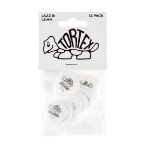 Dunlop 478P1.50 TORTEX WHITE JAZZ III