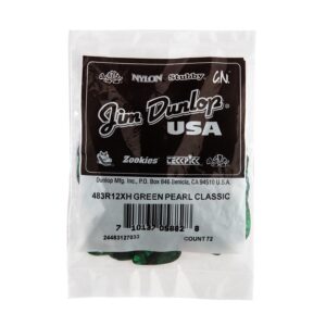 Dunlop 483R#12 Green Perloid - X Heavy
