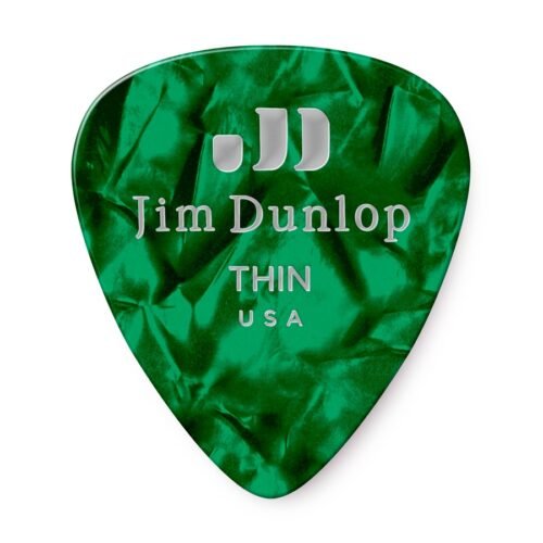 Dunlop 483R#12 Green Perloid - Thin