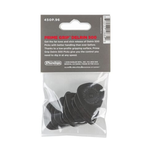 Dunlop 450P096 Prime Grip Delrin 500 .96 mm Player's Pack/12