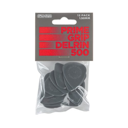 Dunlop 450P150 Prime Grip Delrin 500 1.5 mm Player's Pack/12