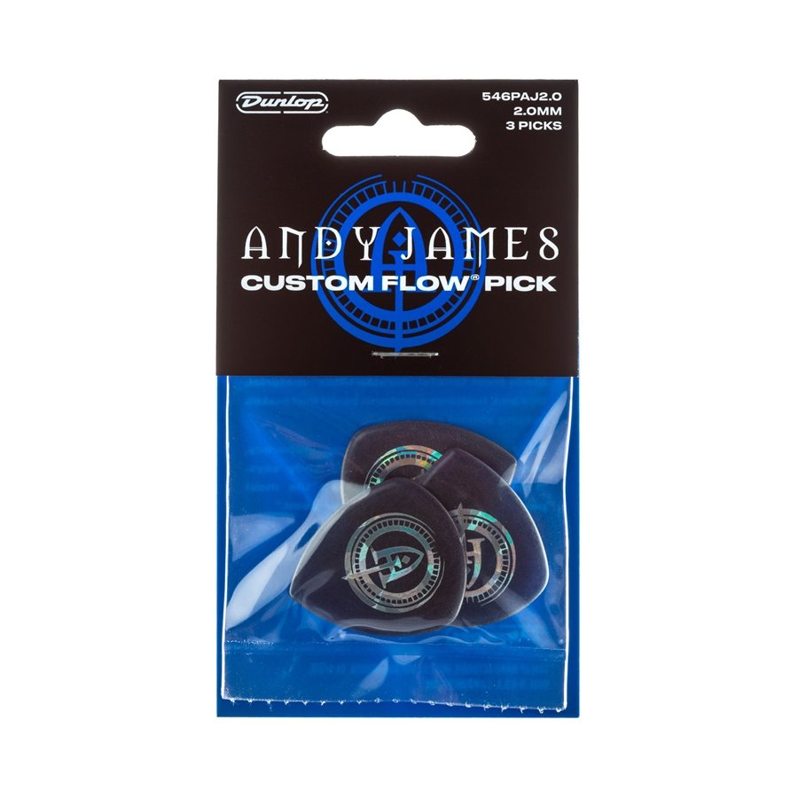 Dunlop 546PAJ200 Andy James Flow Jumbo 2.0 mm Player's Pack/3