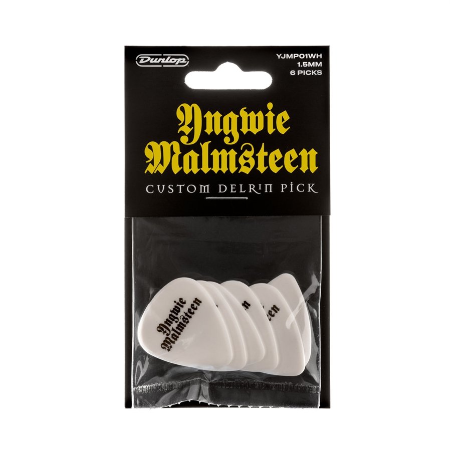 Dunlop YJMP01WH Malmsteen Custom Delrin Pick 1.5 mm 6pc