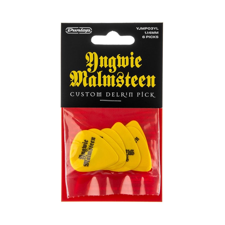 Dunlop YJMP03YL Malmsteen Custom Delrin Pick 1.14 mm 6pc