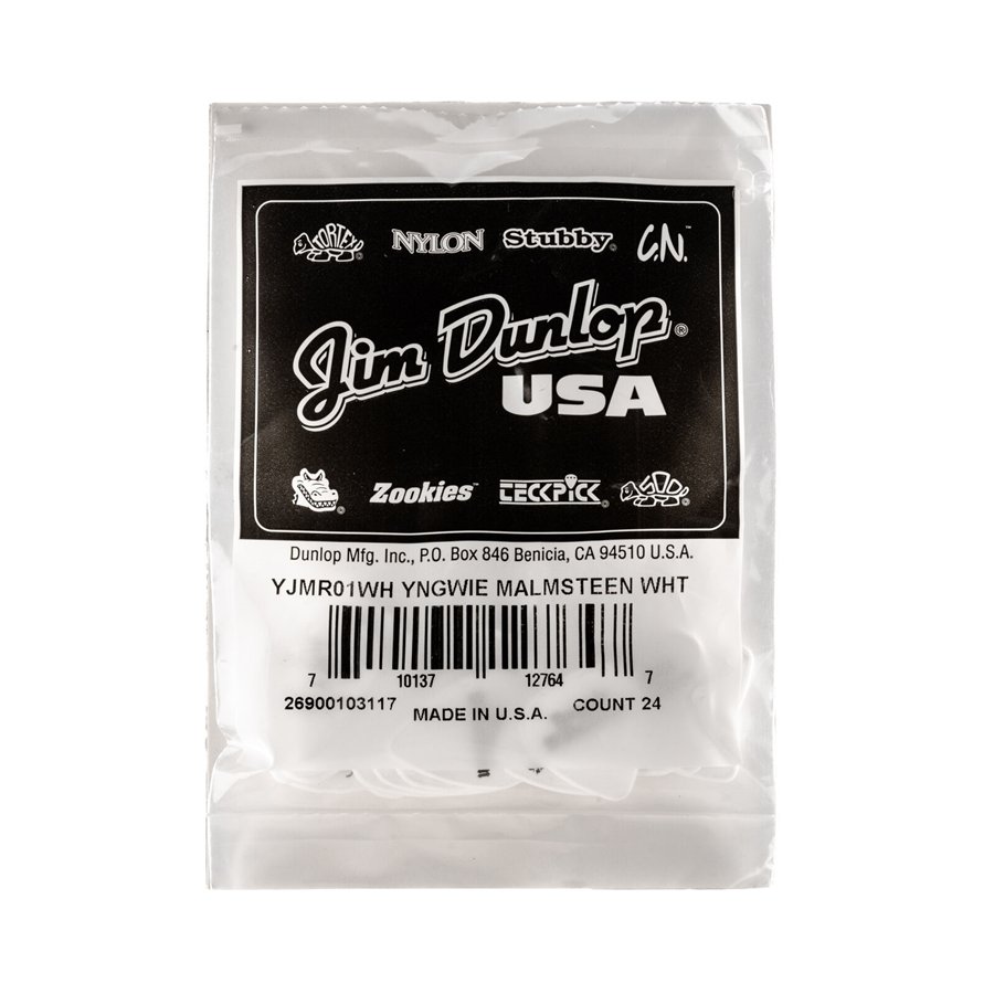 Dunlop YJMR01WH Malmsteen Custom Delrin Pick 1.5 mm 24pc