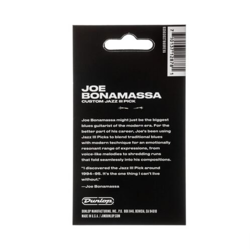 Dunlop PVP121 Joe Bonamassa Custom Jazz III Pick Variety Pack