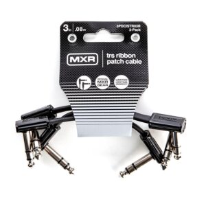 Mxr 3PDCISTR03R Cavi Patch Ribbon TRS 8cm confezione da 3