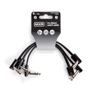 Mxr 3PDCISTR06R Cavi Patch Ribbon TRS 15cm confezione da 3