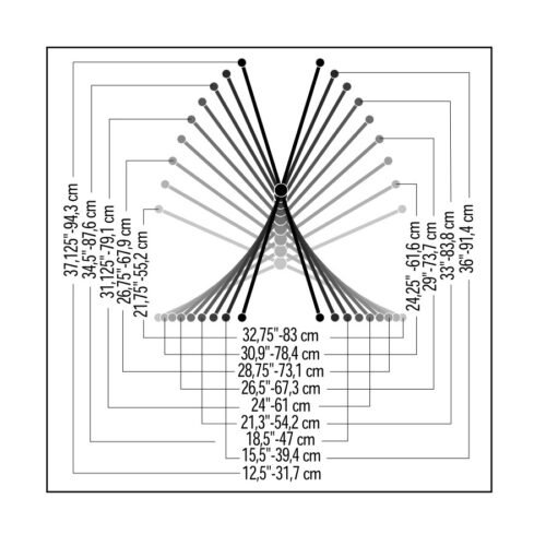 Quik Lok T/22 Supporto a "x" con telaio doppio per due tastiere