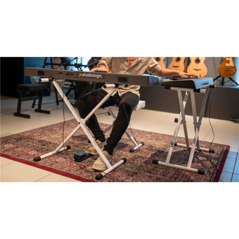 Quik Lok T20-WH-BB Supporto Tastiera a "X" Bianco