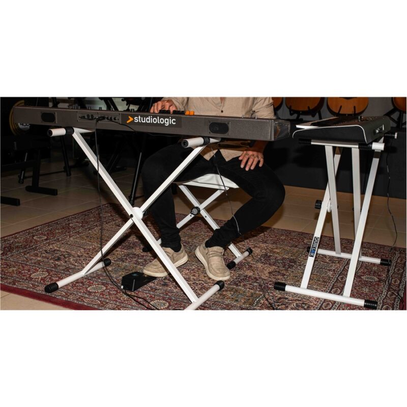 Quik Lok T20-WH-BB Supporto Tastiera a "X" Bianco