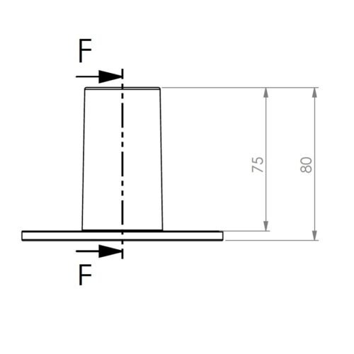 Quik Lok SC/235 Flangia in alluminio per speaker