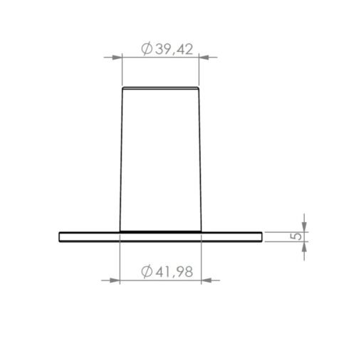 Quik Lok SC/235 Flangia in alluminio per speaker