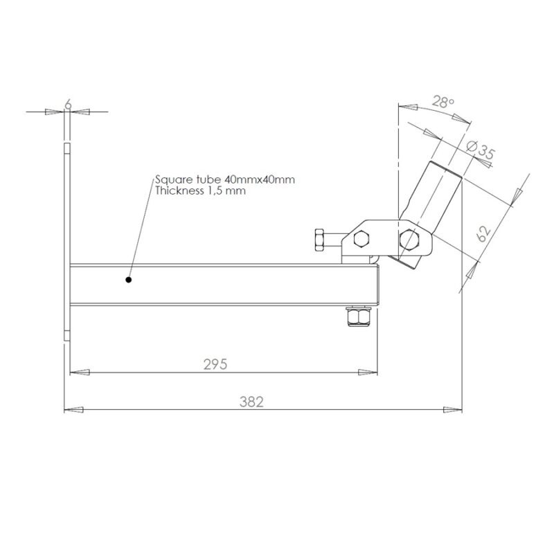 Quik Lok QL/95 Coppia di supporti a muro per casse