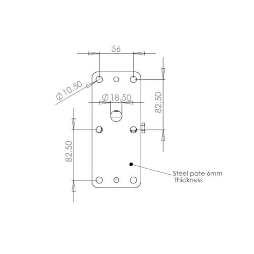 Quik Lok QL/95 Coppia di supporti a muro per casse