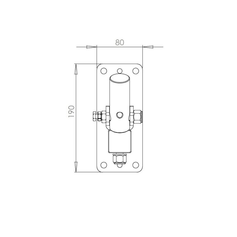 Quik Lok QL/95 Coppia di supporti a muro per casse