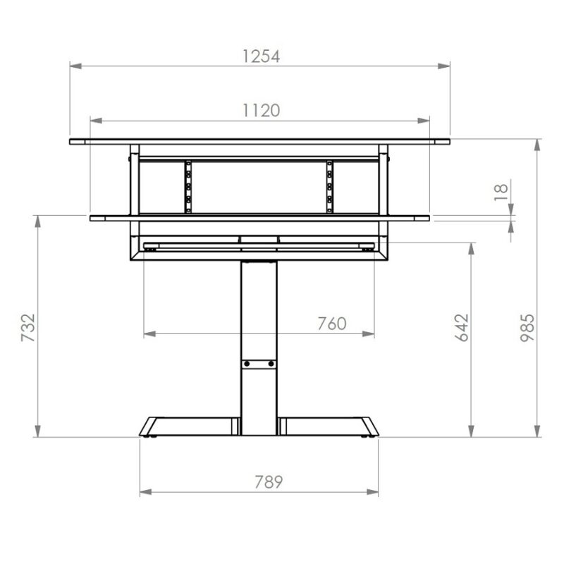 Quik Lok Z/460 BK Workstation a 3 Ripiani