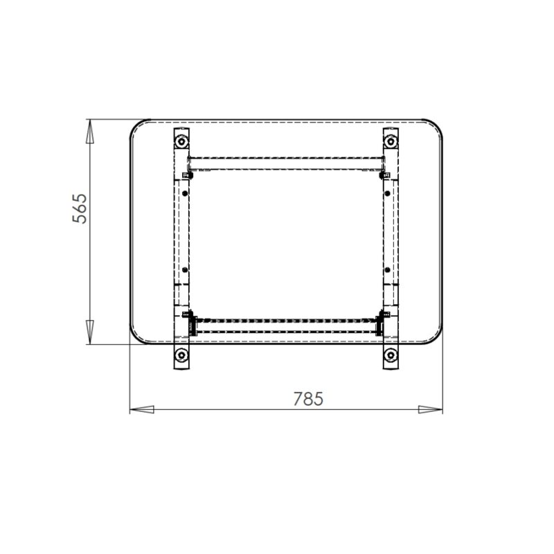 Quik Lok Z/612 BK Mobile Rack 12 Unità