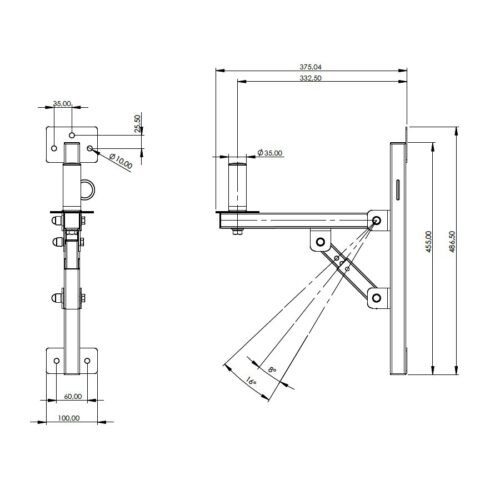 Quik Lok SB/781 Coppia di supporti a muro per casse