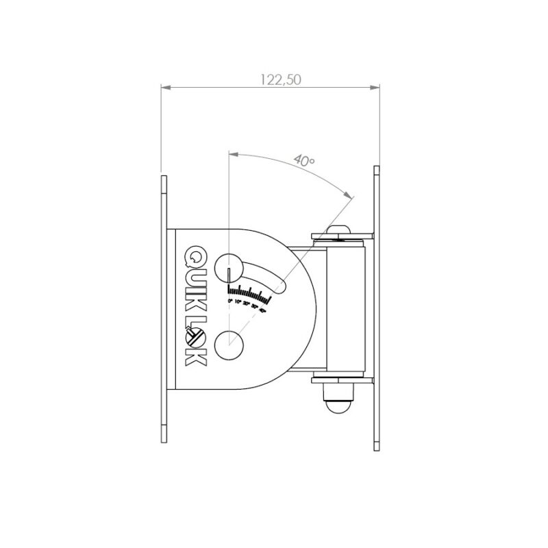 Quik Lok QL/953 Coppia di supporti per casse