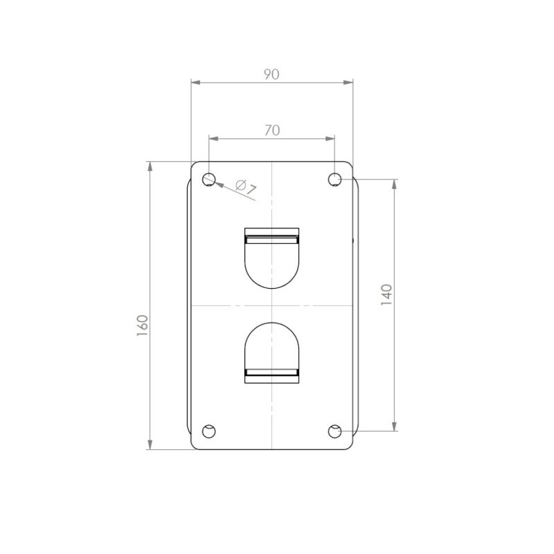 Quik Lok QL/953 Coppia di supporti per casse