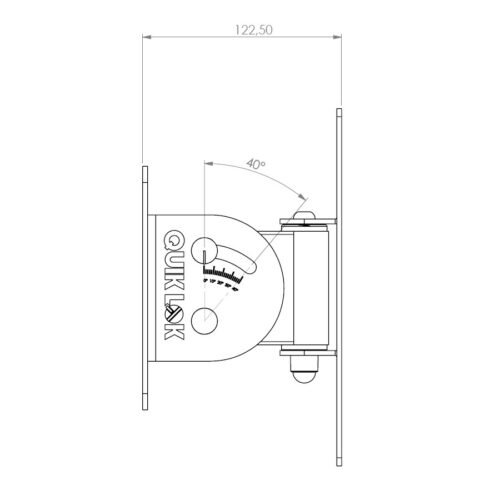 Quik Lok QL/956 Coppia di supporti per casse