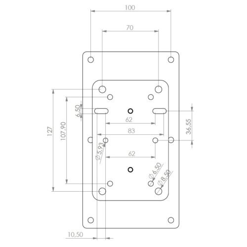 Quik Lok QL/956 Coppia di supporti per casse