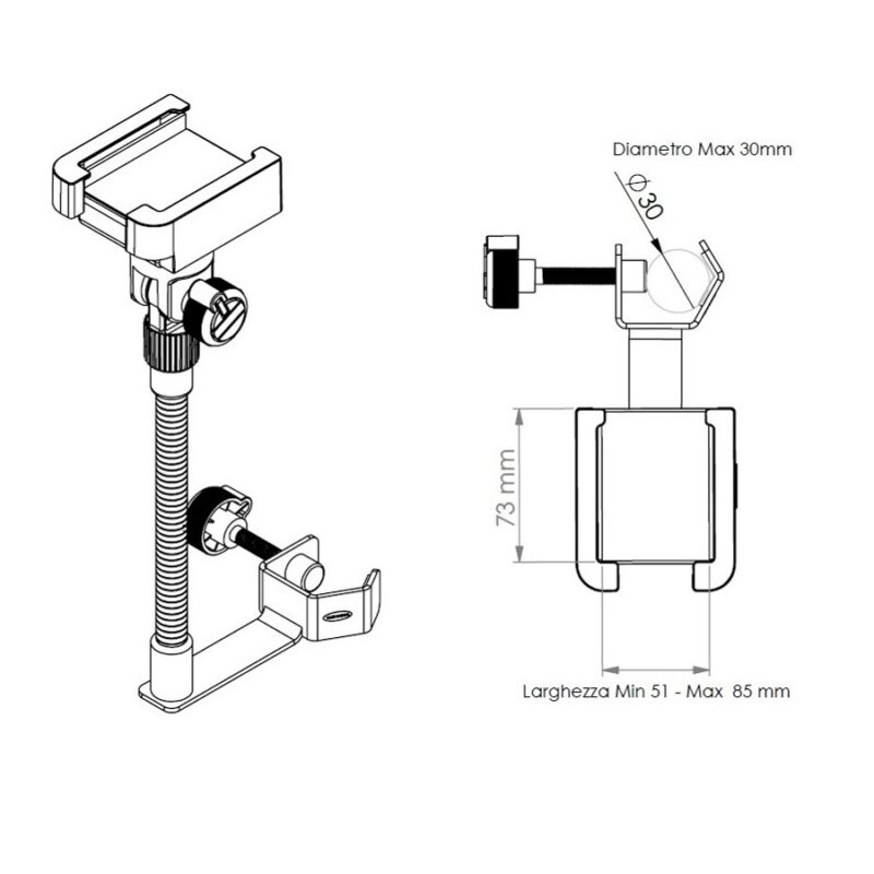 Quik Lok SMS/001 Supporto per Smartphone