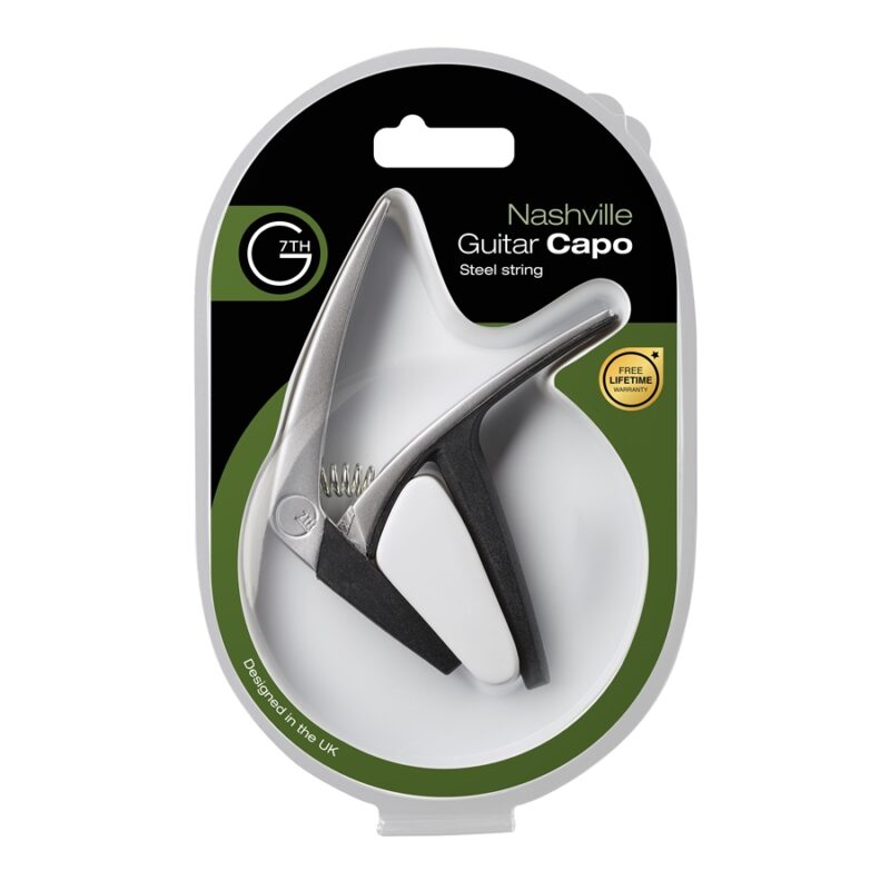 G7TH Nashville 6 String Silver Capo